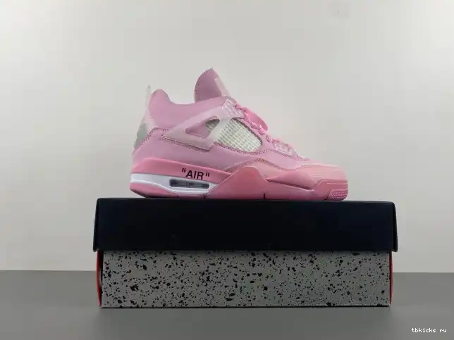 Cheap TB JORDAN OFF-WHITE 4 X PINK 0612
